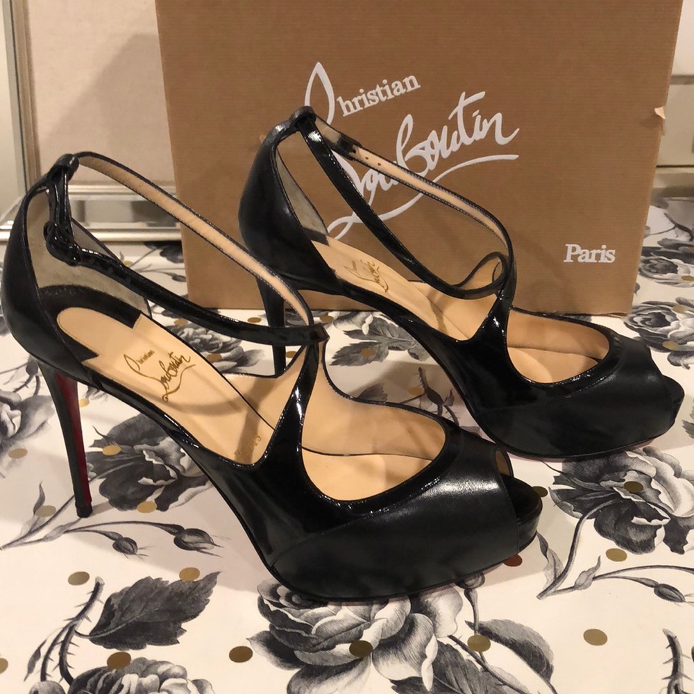 Christian Louboutin 100MM Mira Bella Black 39